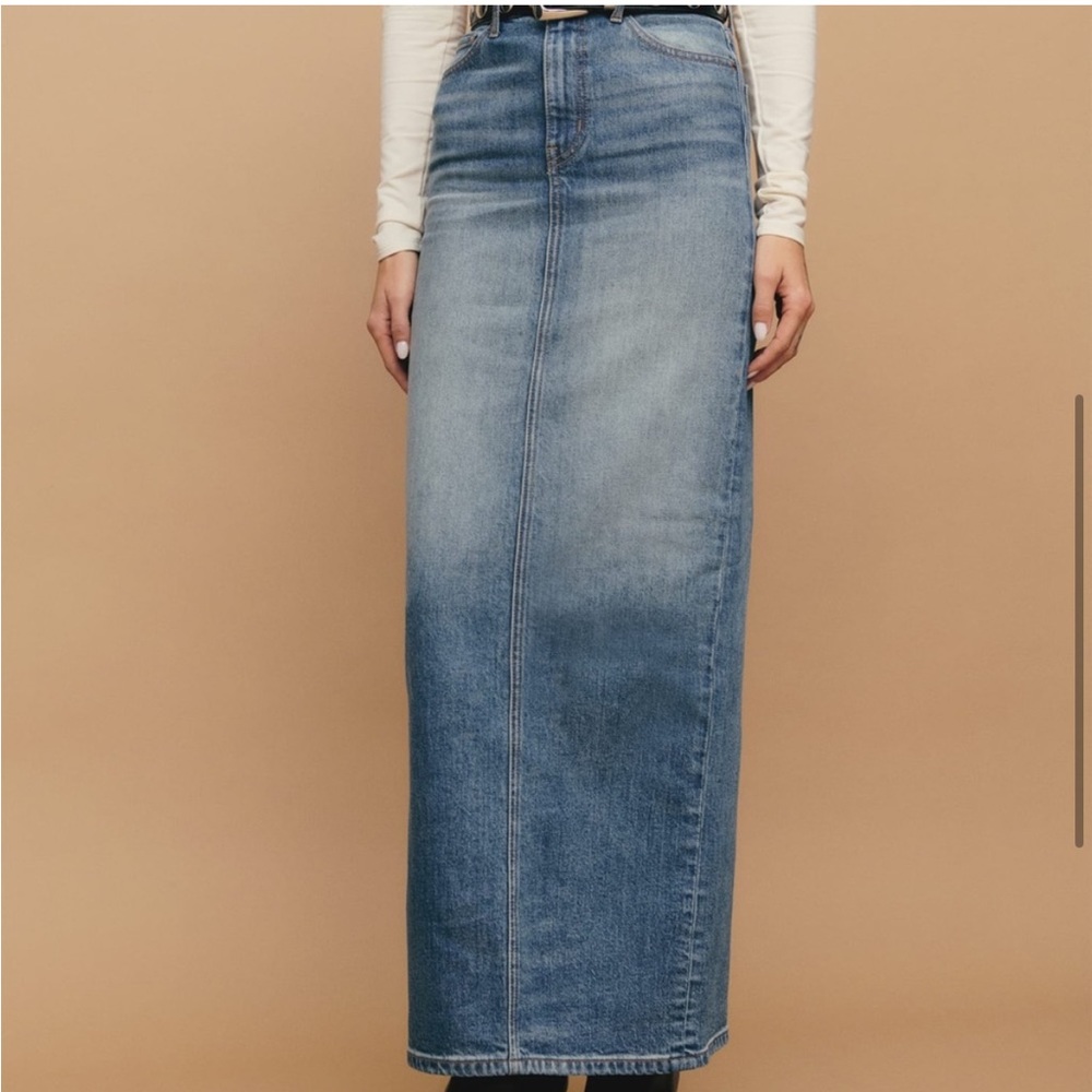 NWT REFORMATION Daria denim skirt size 27 - Picture 6 of 8